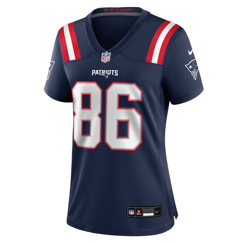Women's New England Patriots Efton Chism III Navy Team Game Jersey