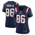 Women's New England Patriots Efton Chism III Navy Team Game Jersey