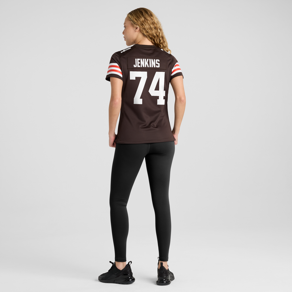 Women's Cleveland Browns Elgton Jenkins Brown Team Game Jersey