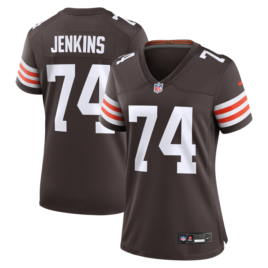 Women's Cleveland Browns Elgton Jenkins Brown Team Game Jersey