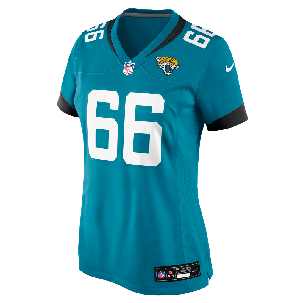 Women's Jacksonville Jaguars Eli Cox Teal Team Game Jersey