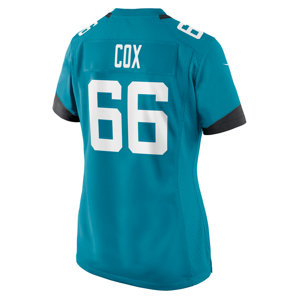 Women's Jacksonville Jaguars Eli Cox Teal Team Game Jersey