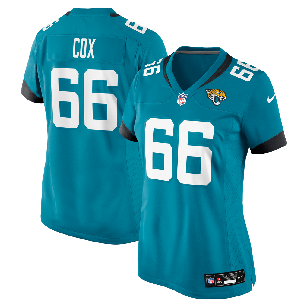 Women's Jacksonville Jaguars Eli Cox Teal Team Game Jersey