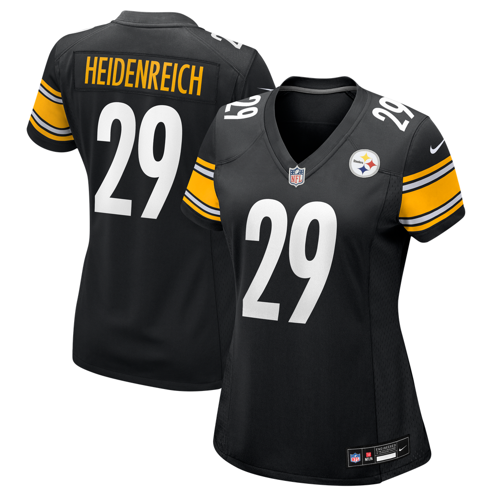 Women's Pittsburgh Steelers Eli Heidenreich Black Team Game Jersey