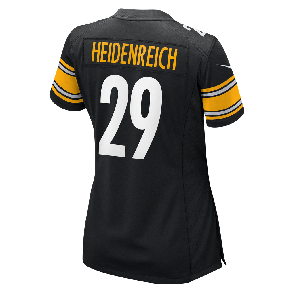 Women's Pittsburgh Steelers Eli Heidenreich Black Team Game Jersey