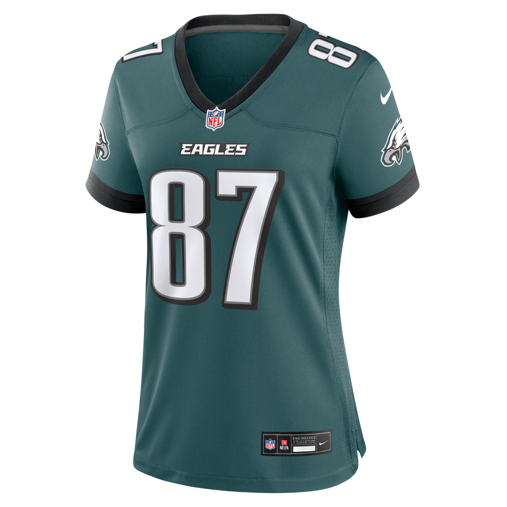 Women's Philadelphia Eagles Eli Stowers Midnight Green Team Game Jersey