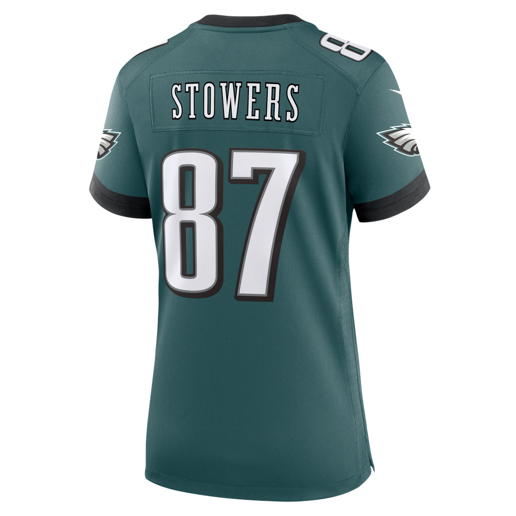 Women's Philadelphia Eagles Eli Stowers Midnight Green Team Game Jersey