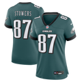 Women's Philadelphia Eagles Eli Stowers Midnight Green Team Game Jersey