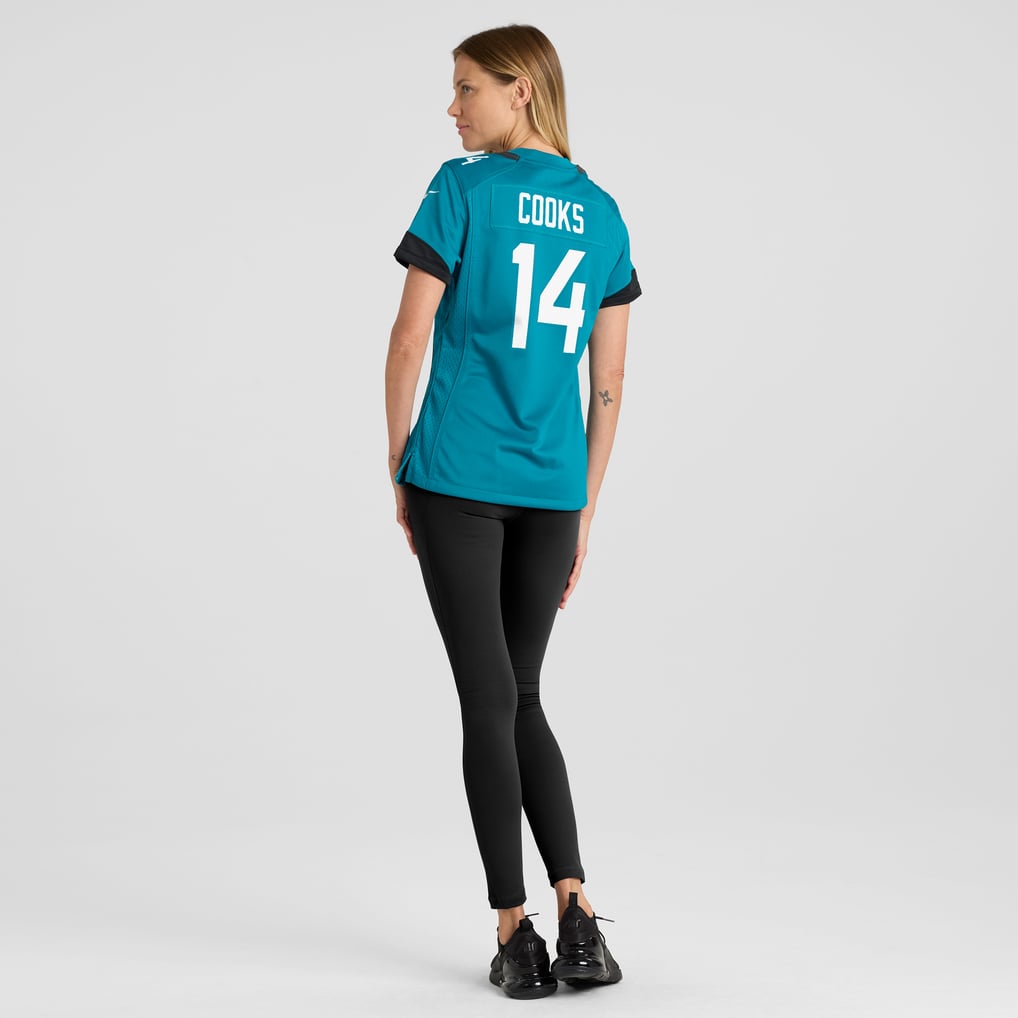 Women's Jacksonville Jaguars Elijah Cooks Teal Team Game Jersey