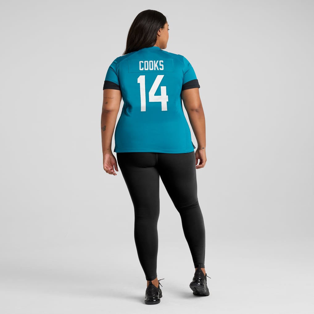 Women's Jacksonville Jaguars Elijah Cooks Teal Team Game Jersey