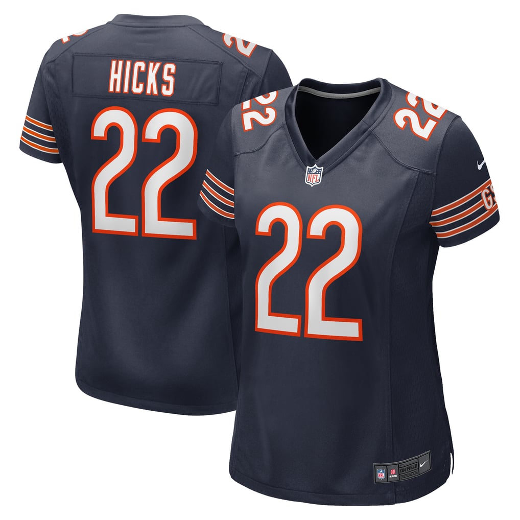 Women's Chicago Bears Elijah Hicks Navy Team Game Jersey
