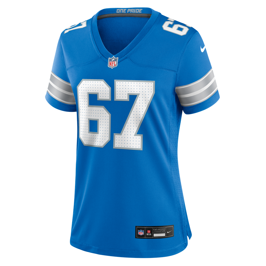 Women's Detroit Lions Elijah Klein Blue Team Game Jersey