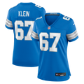 Women's Detroit Lions Elijah Klein Blue Team Game Jersey