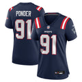 Women's New England Patriots Elijah Ponder Navy Team Game Jersey
