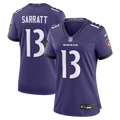 Women's Baltimore Ravens Elijah Sarratt Purple Team Game Jersey
