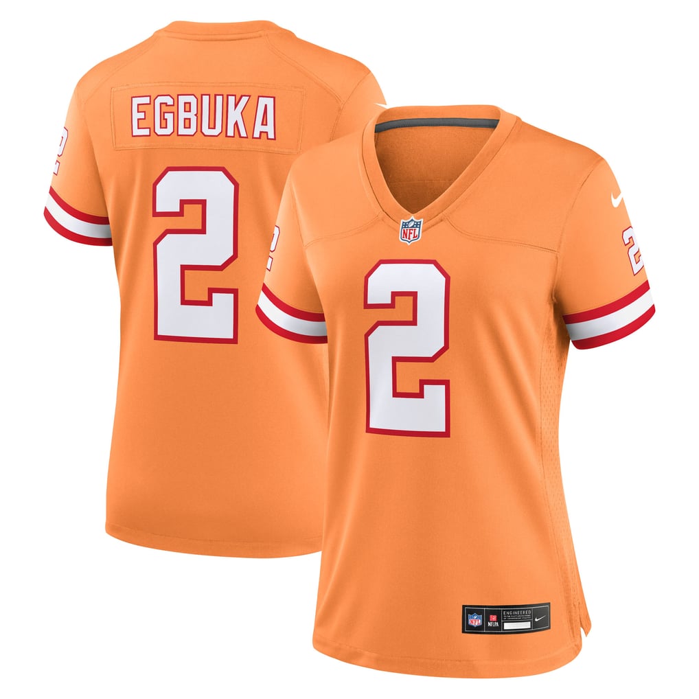 Women's Tampa Bay Buccaneers Emeka Egbuka Creamsicle Alternate 2 Game Jersey