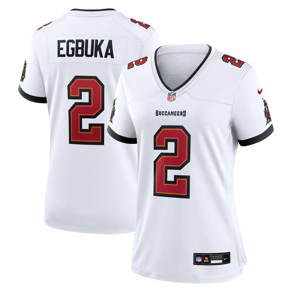 Women's Tampa Bay Buccaneers Emeka Egbuka White Game Jersey