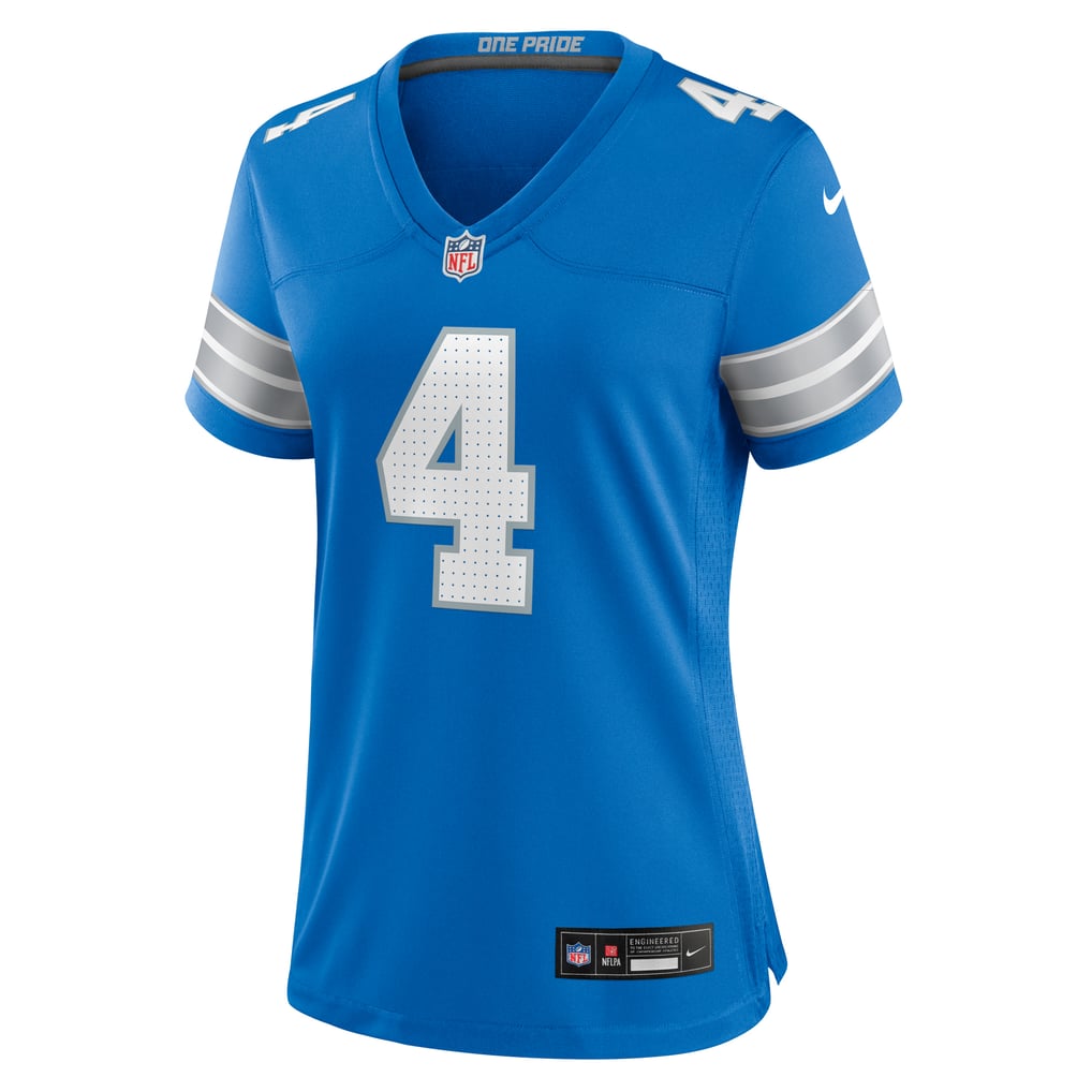 Women's Detroit Lions Emmanuel Moseley Blue Team Game Jersey