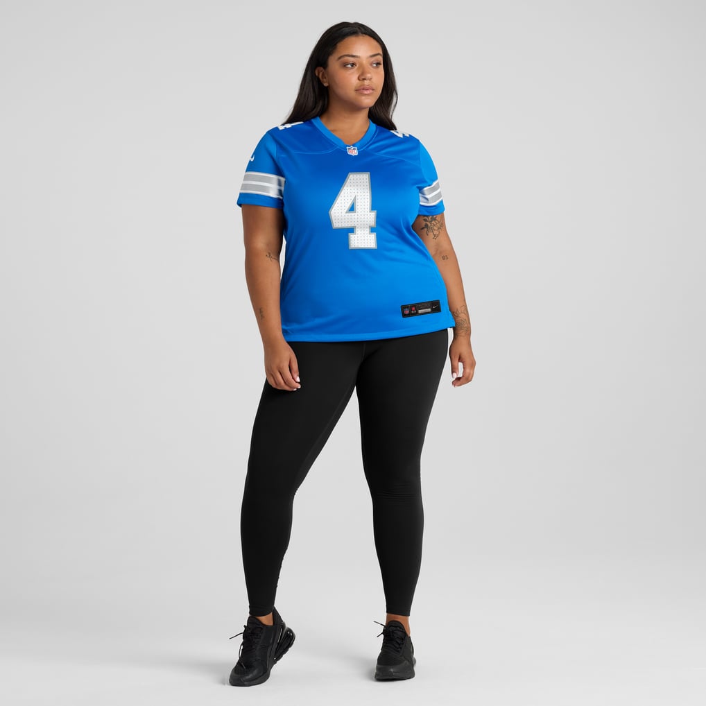 Women's Detroit Lions Emmanuel Moseley Blue Team Game Jersey