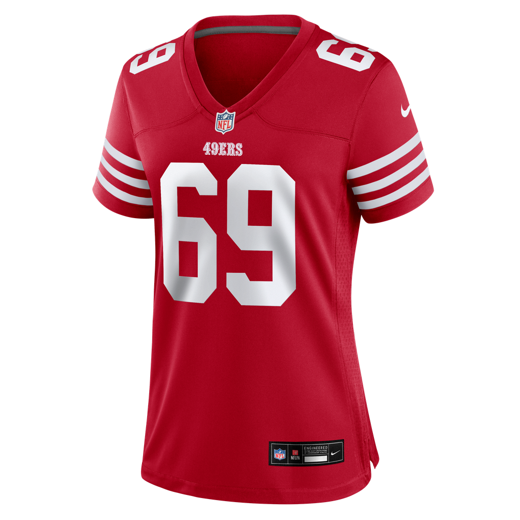 Women's San Francisco 49ers Enrique Cruz Jr. Scarlet Team Game Jersey