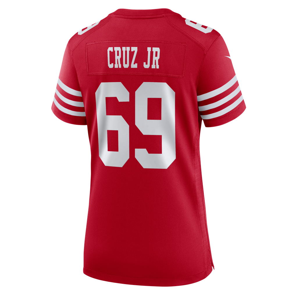 Women's San Francisco 49ers Enrique Cruz Jr. Scarlet Team Game Jersey