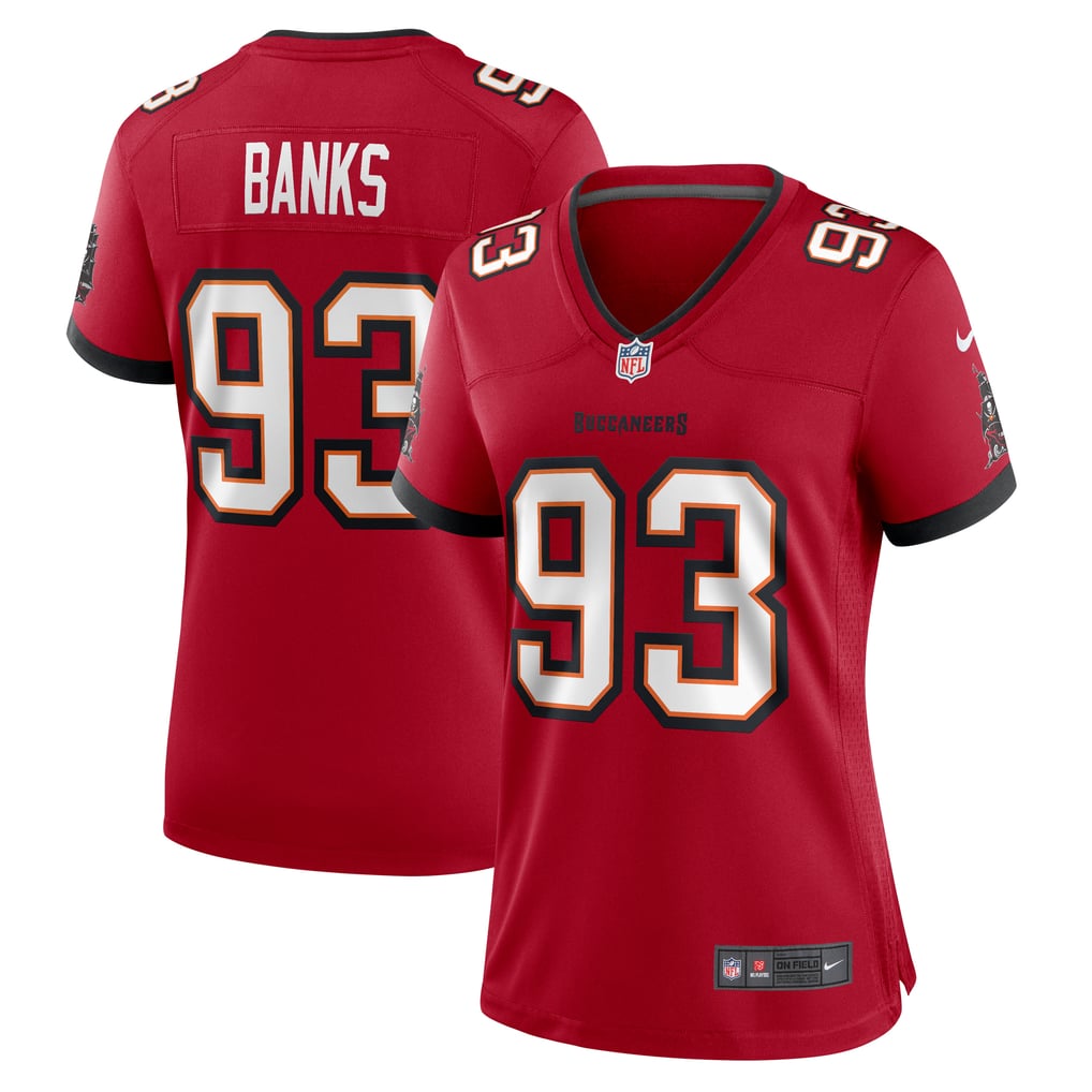 Women's Tampa Bay Buccaneers Eric Banks Red Game Jersey