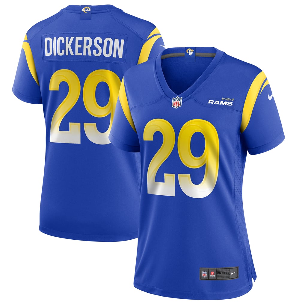 Women's Los Angeles Rams Eric Dickerson Royal Game Retired Player Jersey