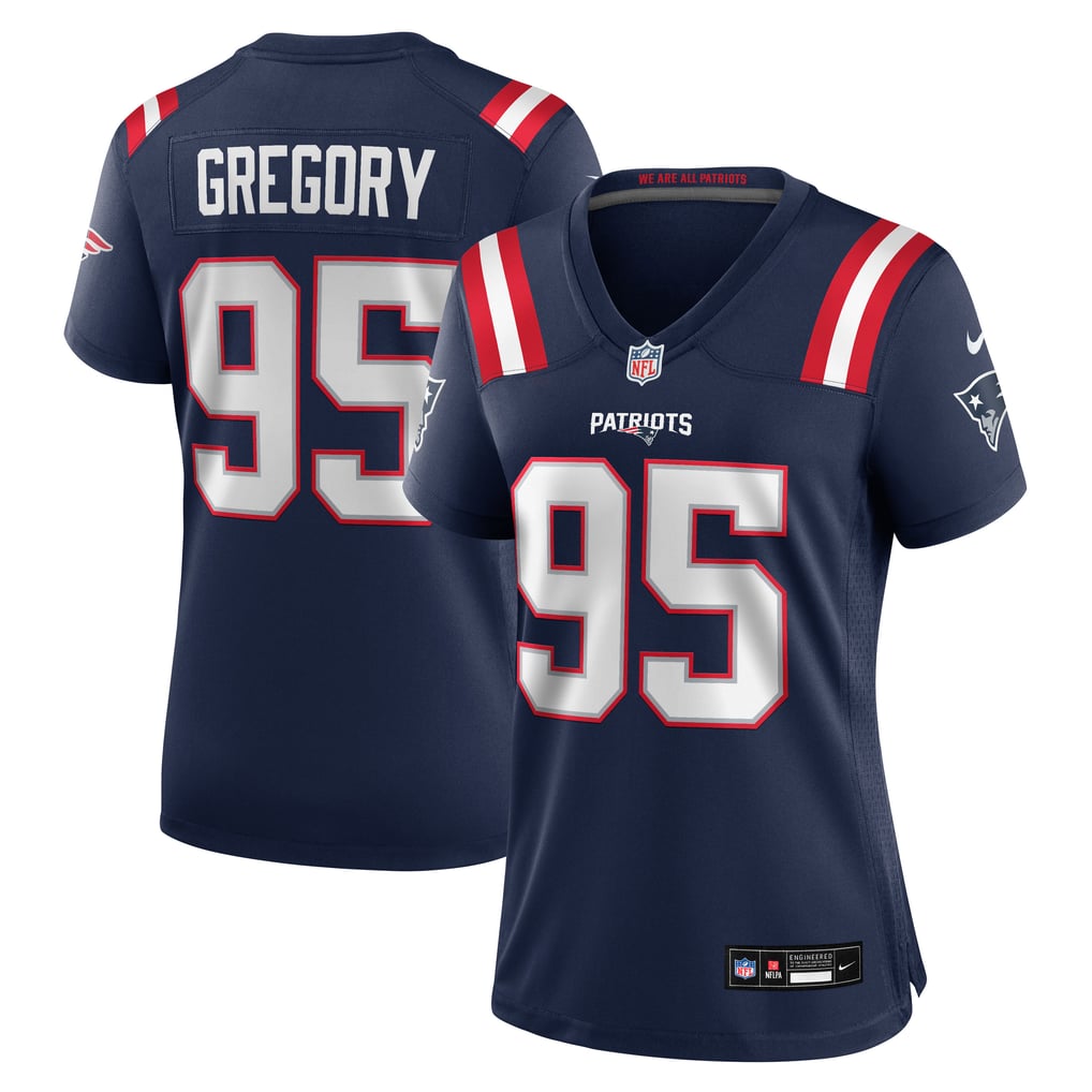 Women's New England Patriots Eric Gregory Navy Team Game Jersey