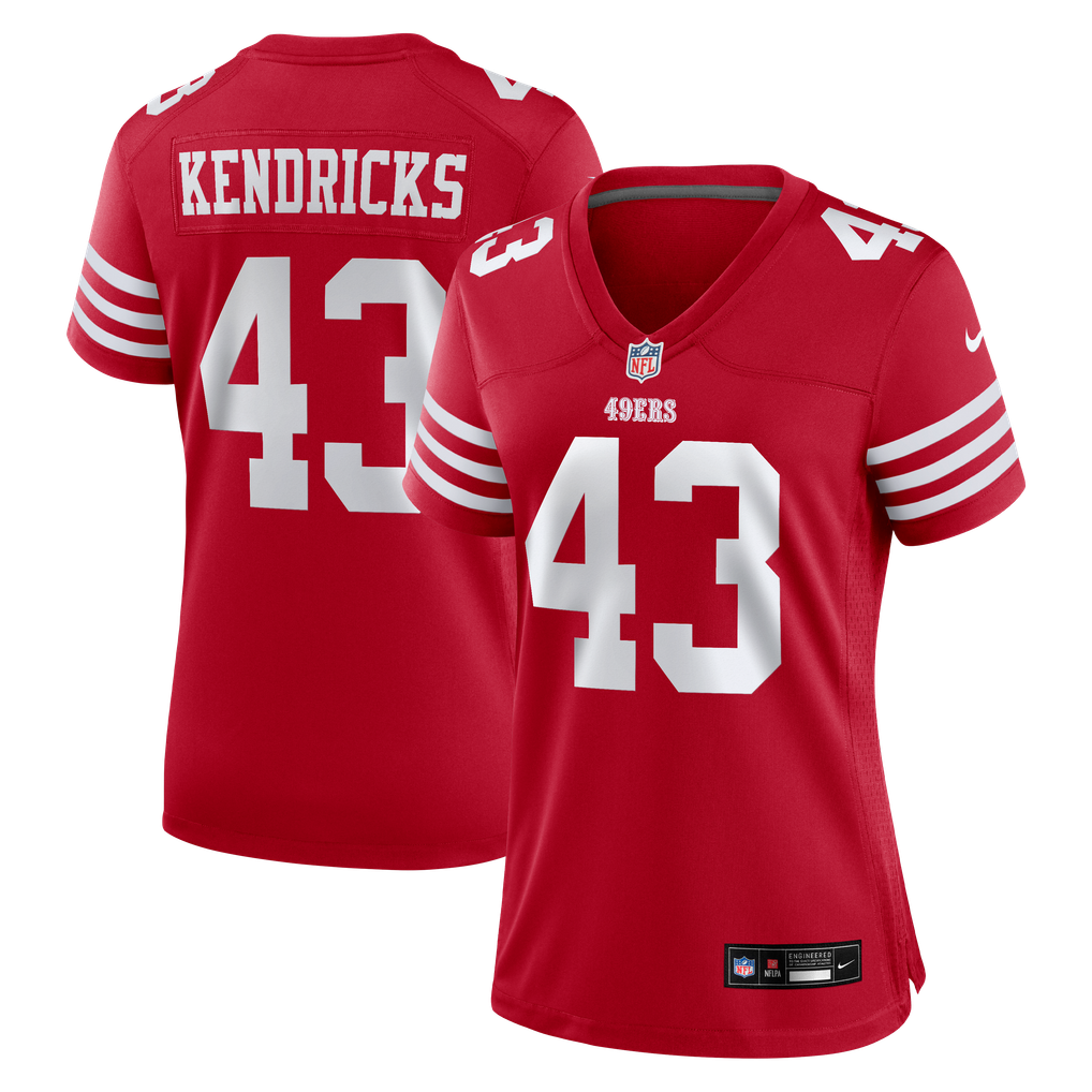 Women's San Francisco 49ers Eric Kendricks Scarlet Game Jersey