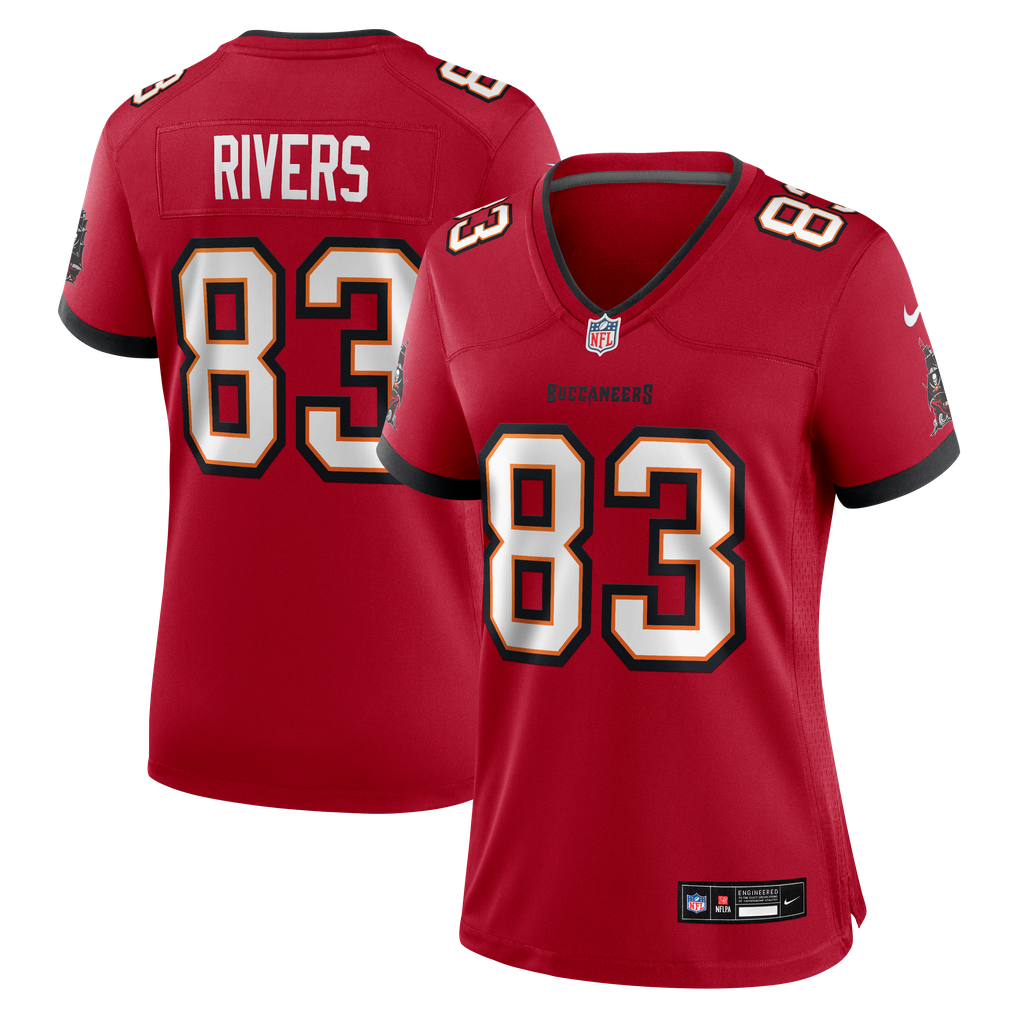 Women's Tampa Bay Buccaneers Eric Rivers Red Team Game Jersey