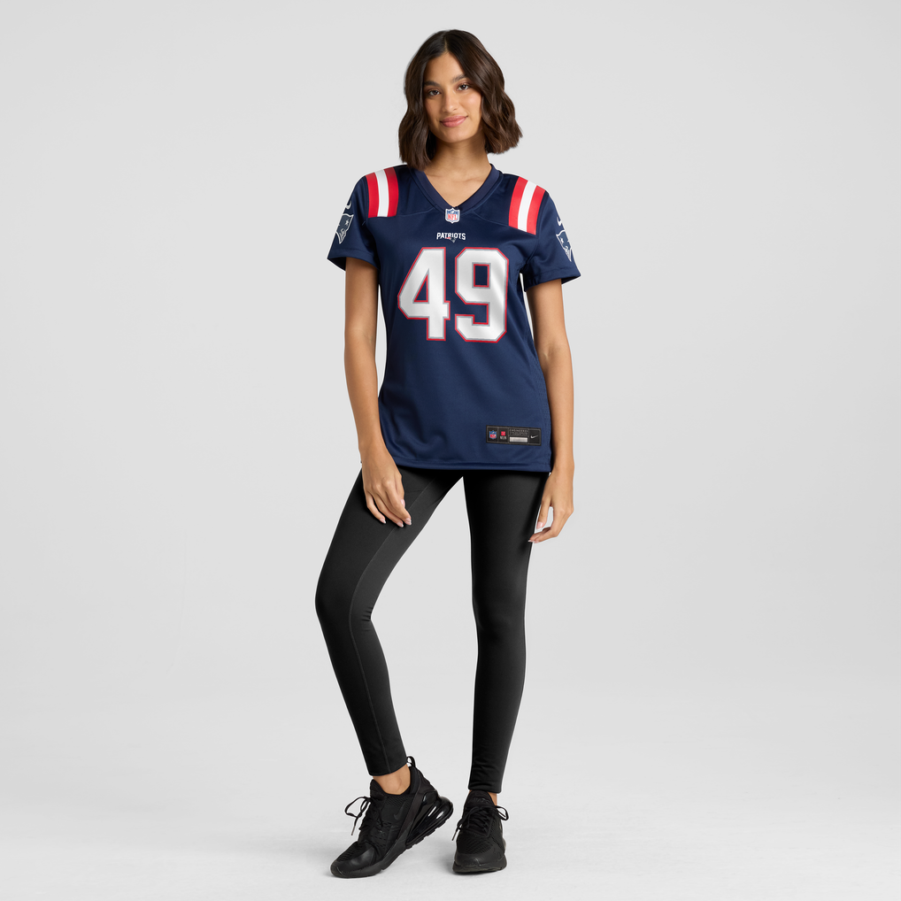 Women's New England Patriots Erick Hunter Navy Team Game Jersey