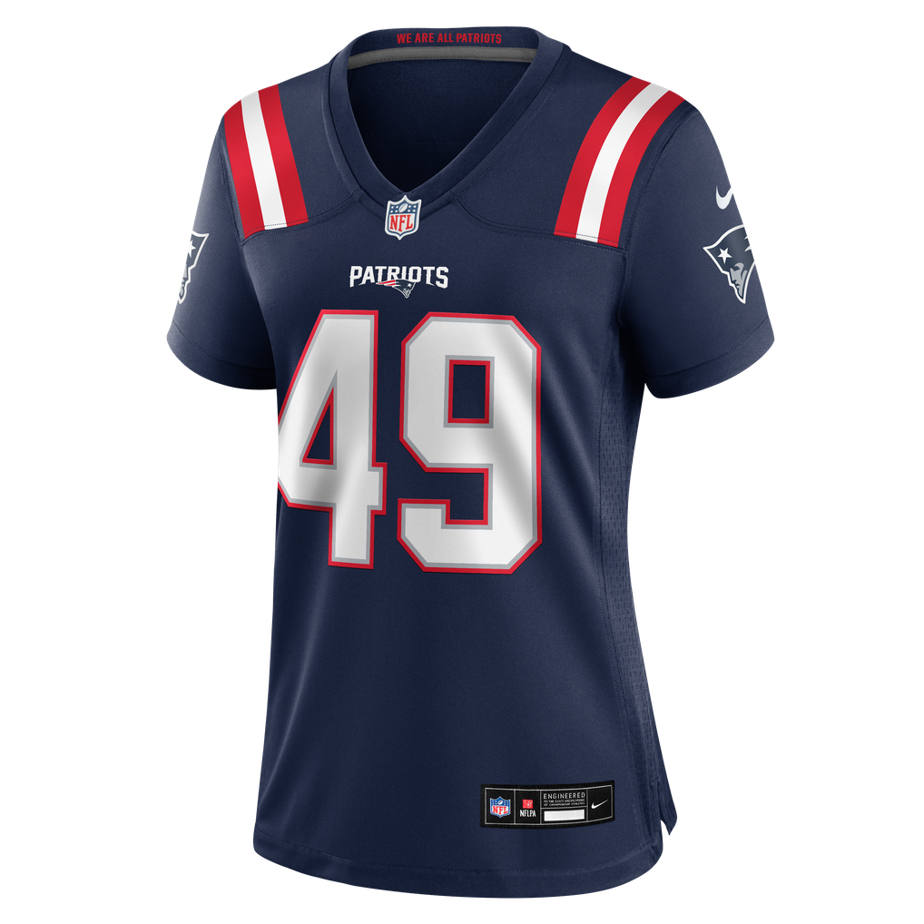 Women's New England Patriots Erick Hunter Navy Team Game Jersey