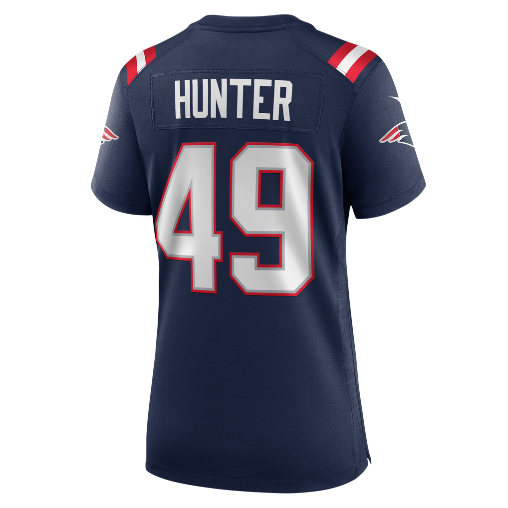Women's New England Patriots Erick Hunter Navy Team Game Jersey