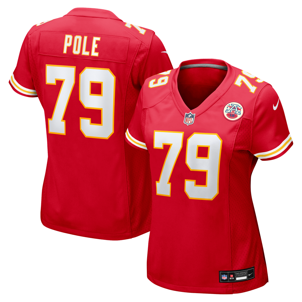 Women's Kansas City Chiefs Esa Pole Red Team Game Jersey