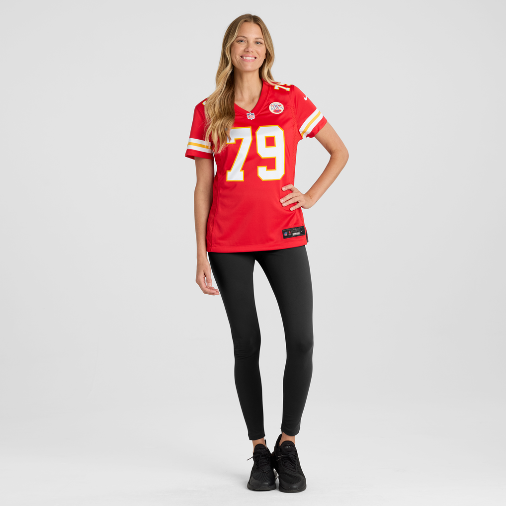 Women's Kansas City Chiefs Esa Pole Red Team Game Jersey