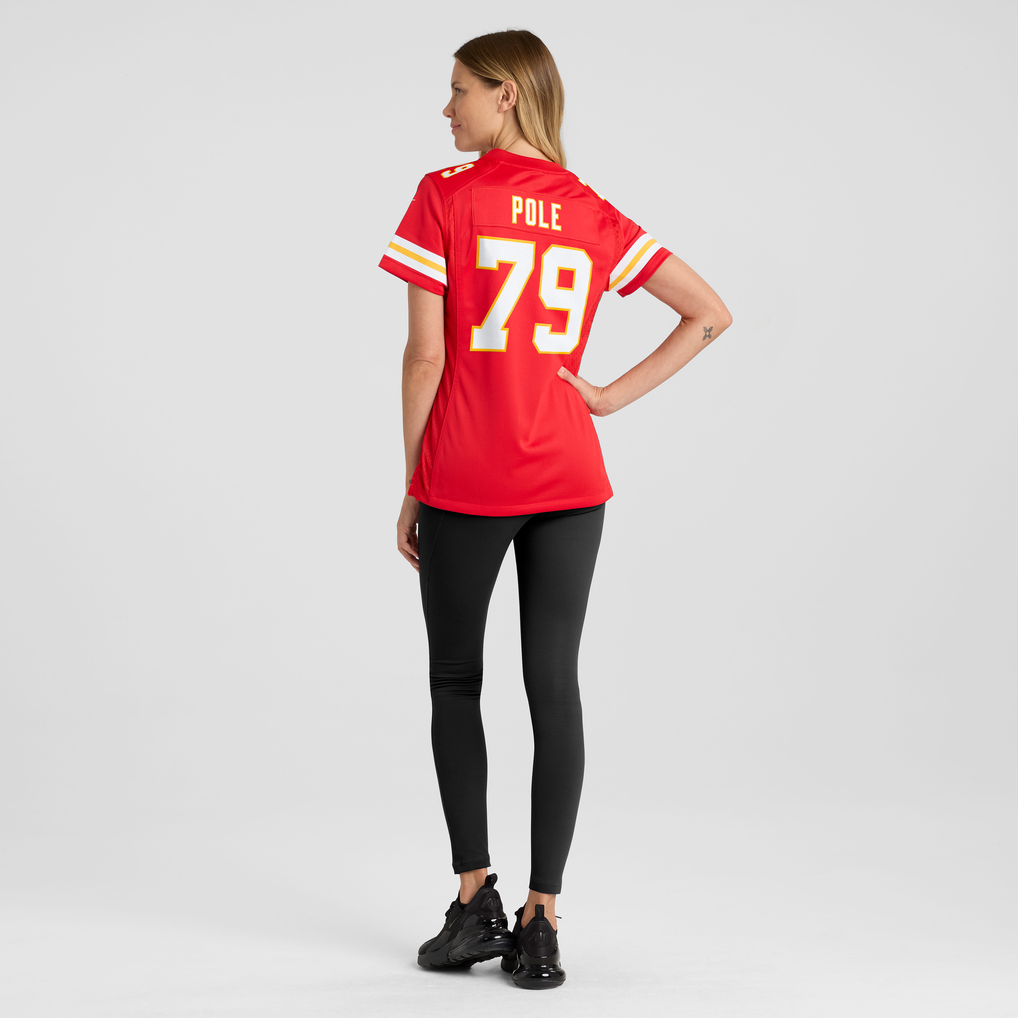 Women's Kansas City Chiefs Esa Pole Red Team Game Jersey