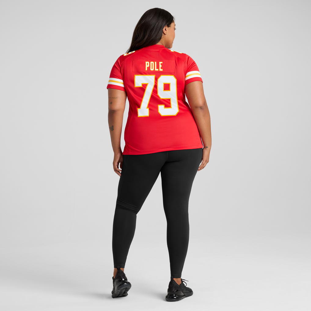 Women's Kansas City Chiefs Esa Pole Red Team Game Jersey
