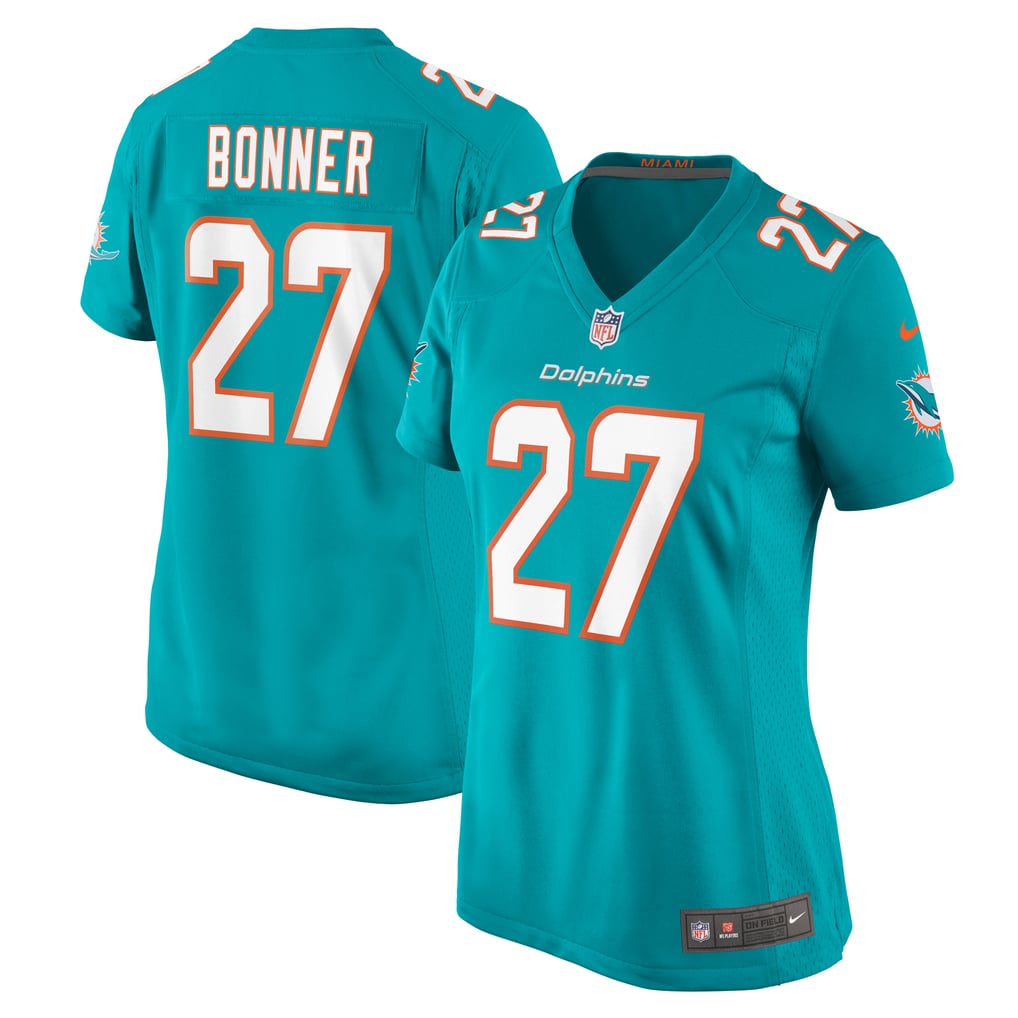 Women's Miami Dolphins Ethan Bonner Aqua Game Jersey
