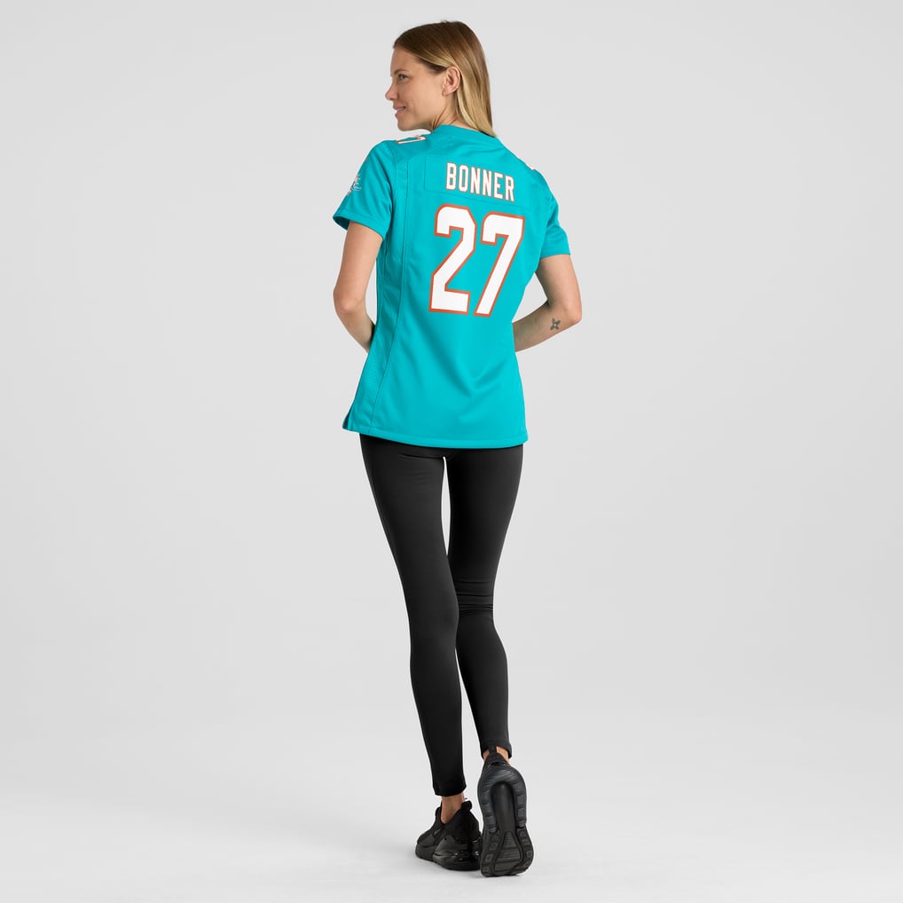 Women's Miami Dolphins Ethan Bonner Aqua Game Jersey