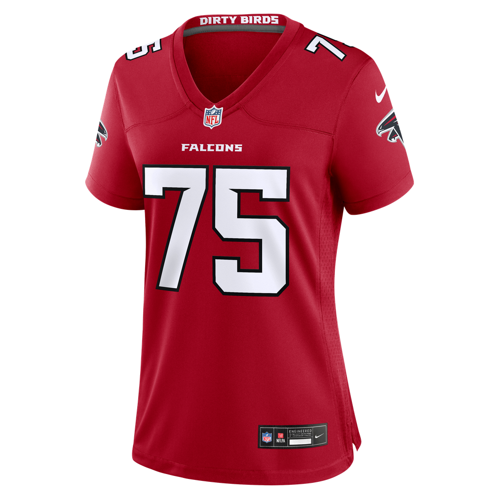 Women's Atlanta Falcons Ethan Onianwa Red Team Game Jersey