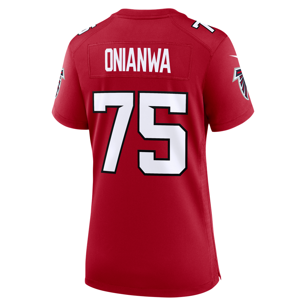 Women's Atlanta Falcons Ethan Onianwa Red Team Game Jersey