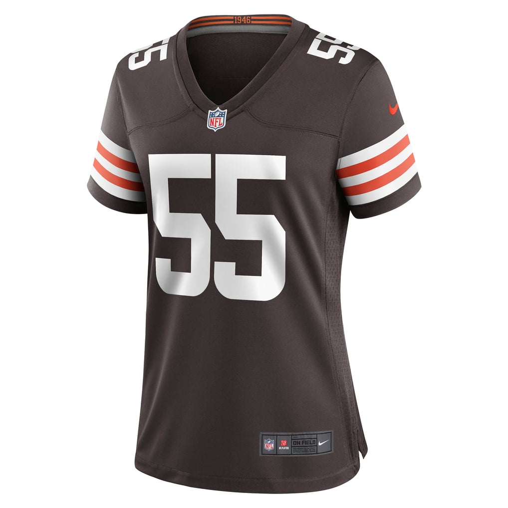 Women's Cleveland Browns Ethan Pocic Brown Game Jersey