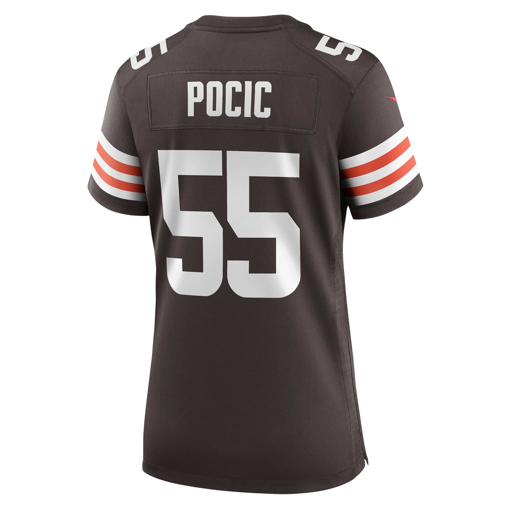 Women's Cleveland Browns Ethan Pocic Brown Game Jersey