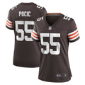 Women's Cleveland Browns Ethan Pocic Brown Game Jersey