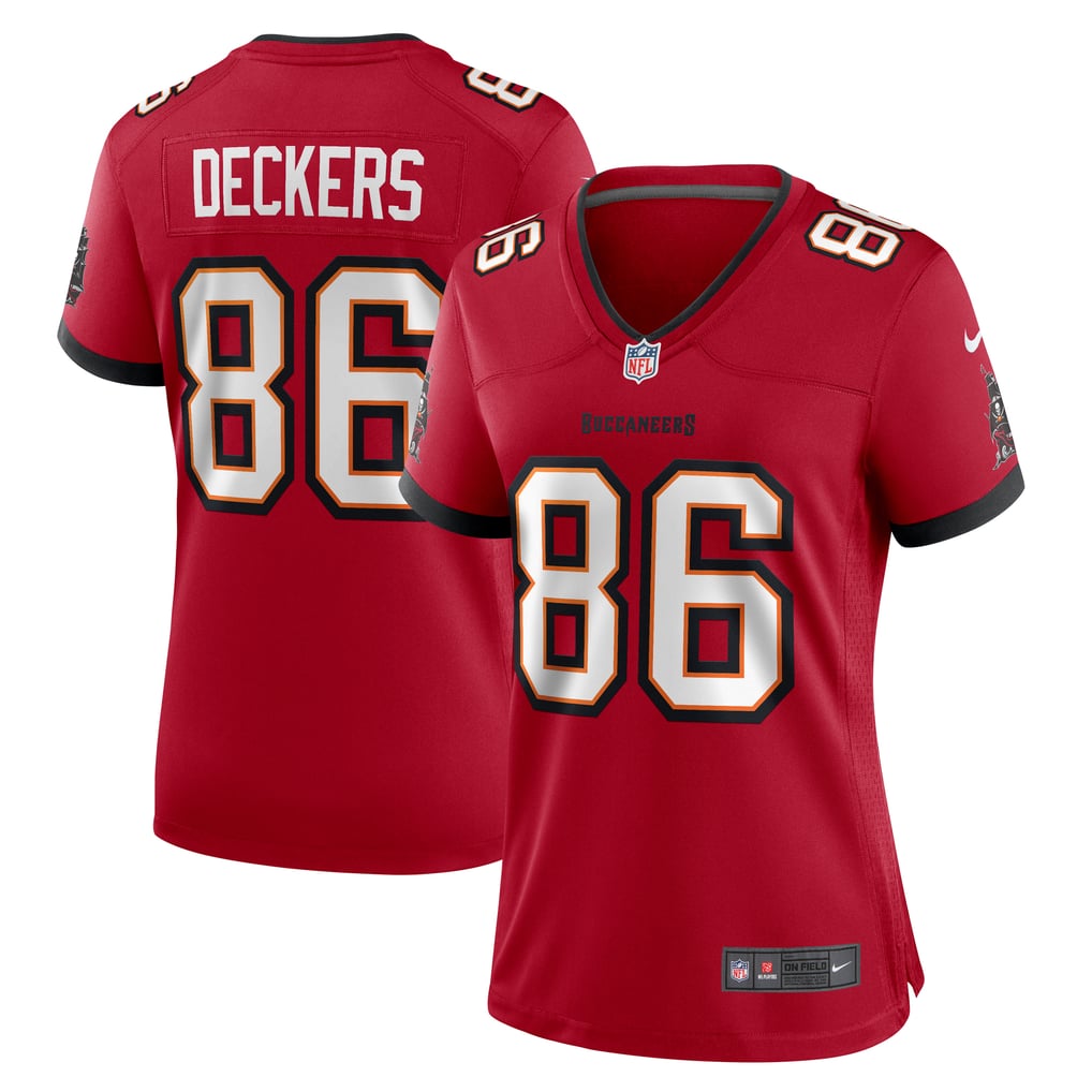 Women's Tampa Bay Buccaneers Evan Deckers Red Team Game Jersey