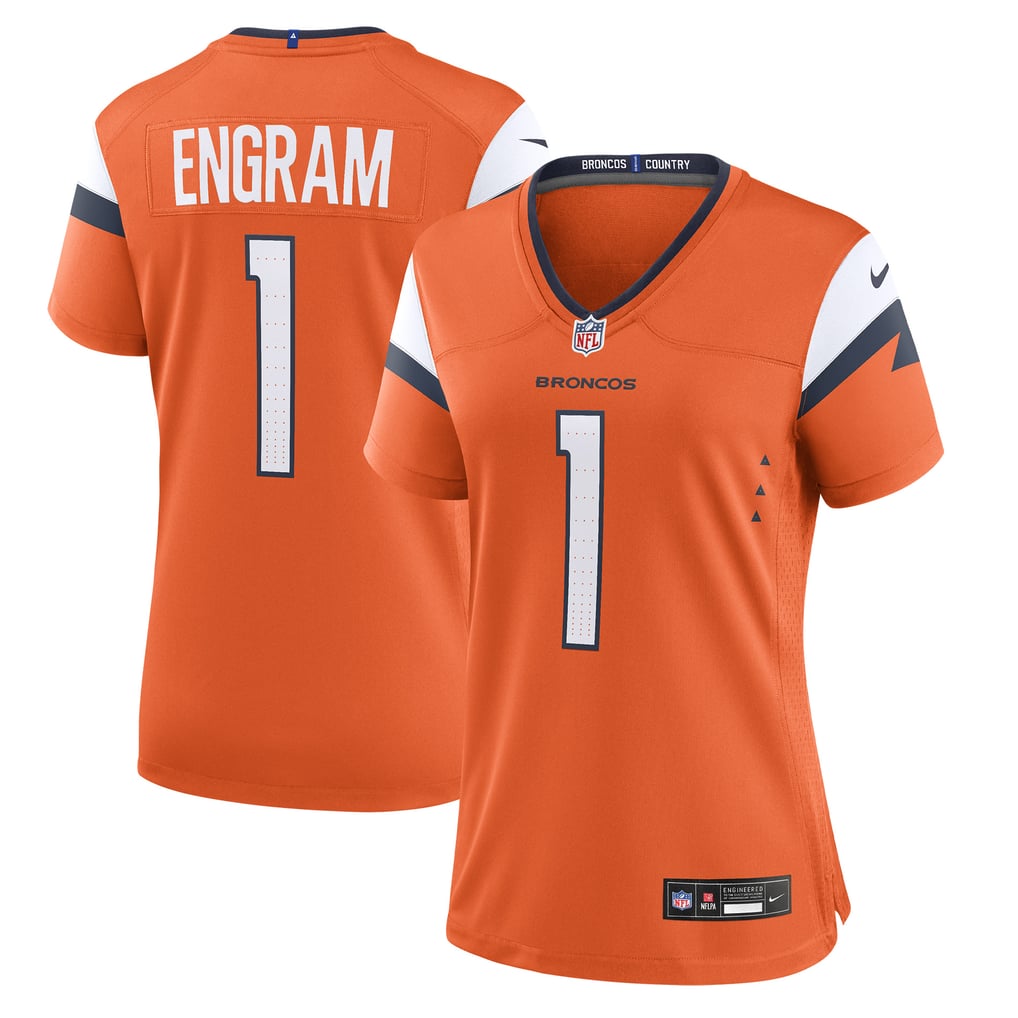 Women's Denver Broncos Evan Engram Orange Team Game Jersey