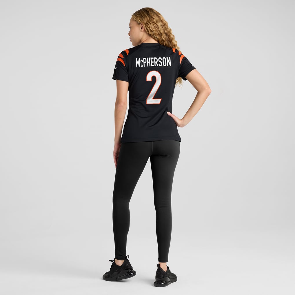 Women's Cincinnati Bengals Evan McPherson Black Game Jersey