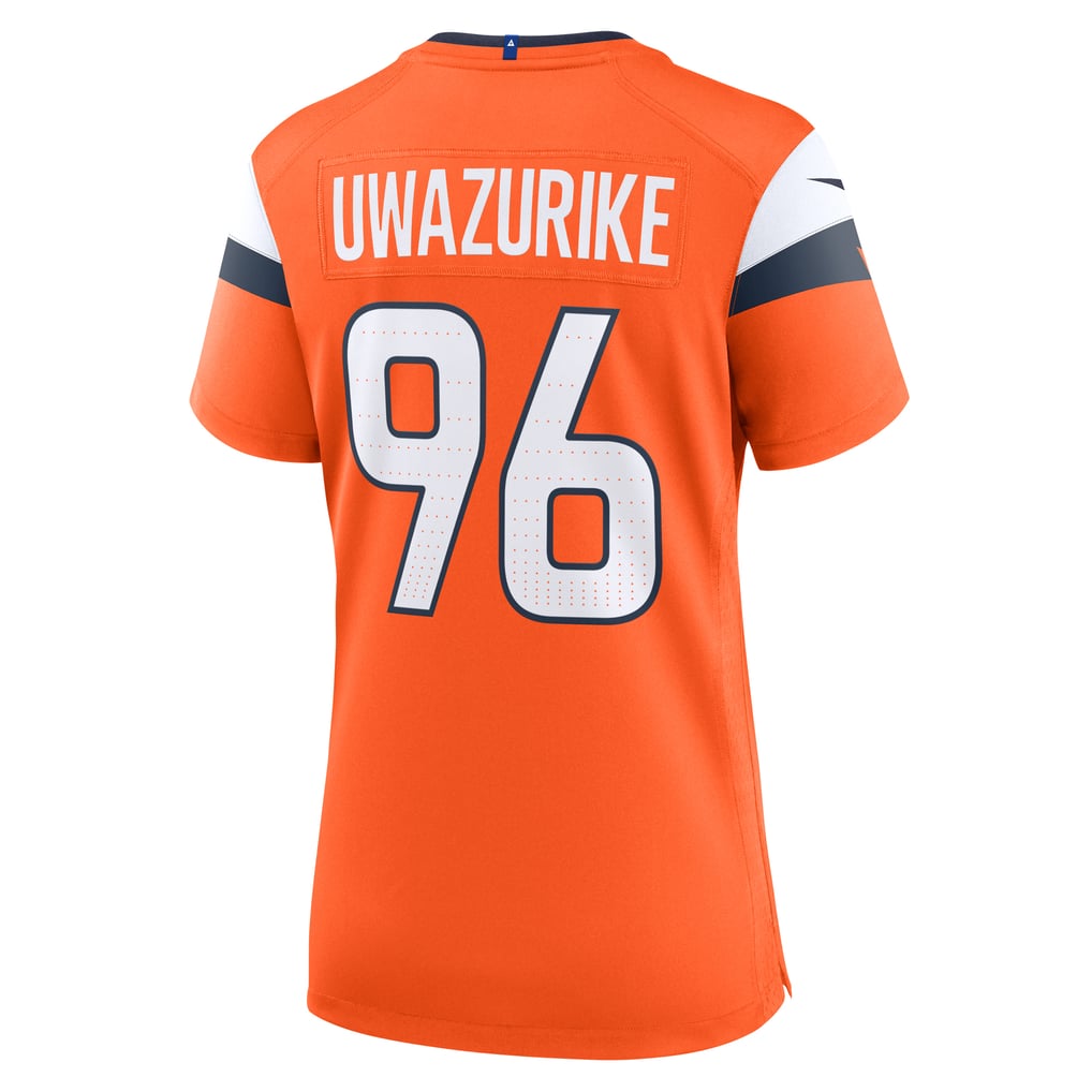 Women's Denver Broncos Eyioma Uwazurike Orange Team Game Jersey