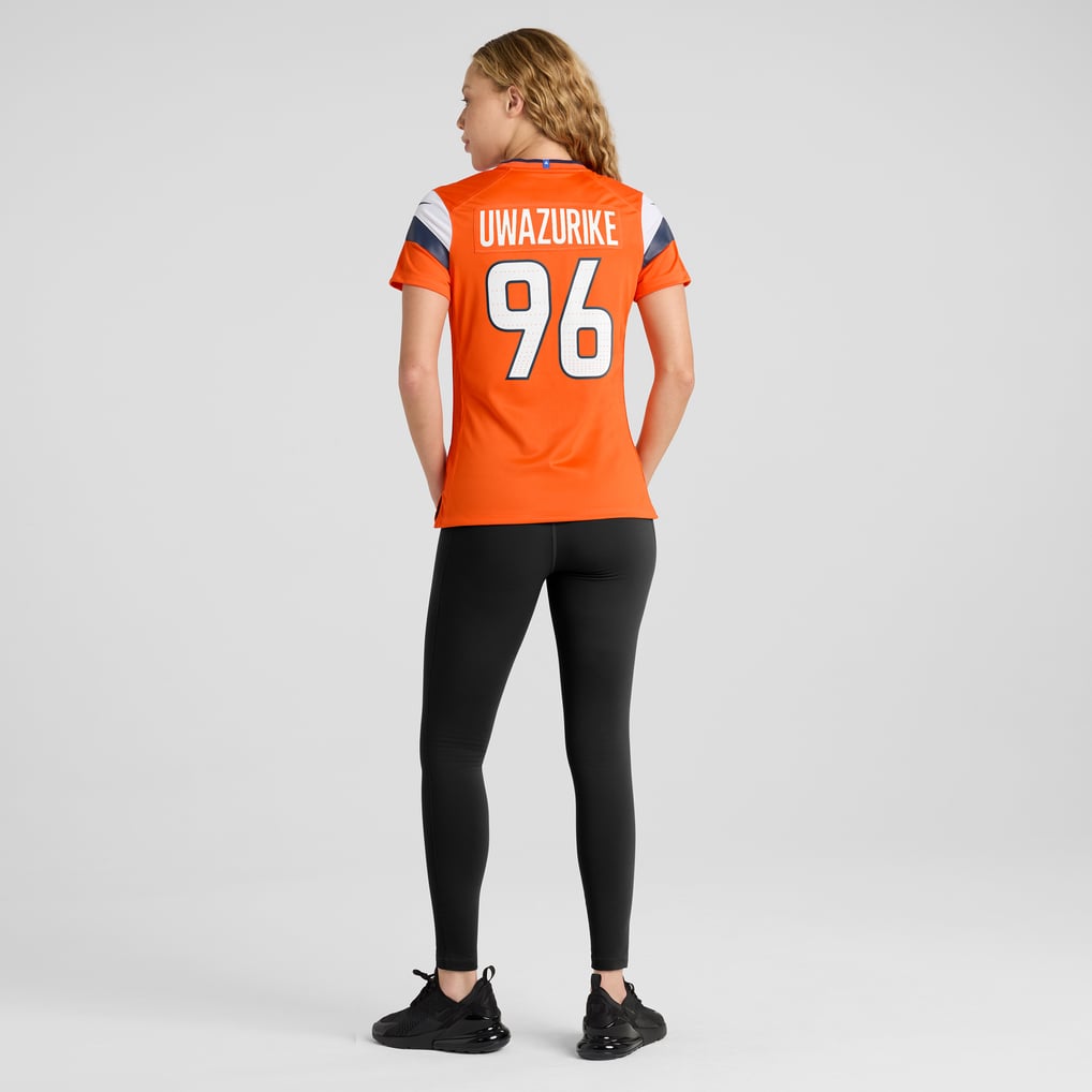 Women's Denver Broncos Eyioma Uwazurike Orange Team Game Jersey