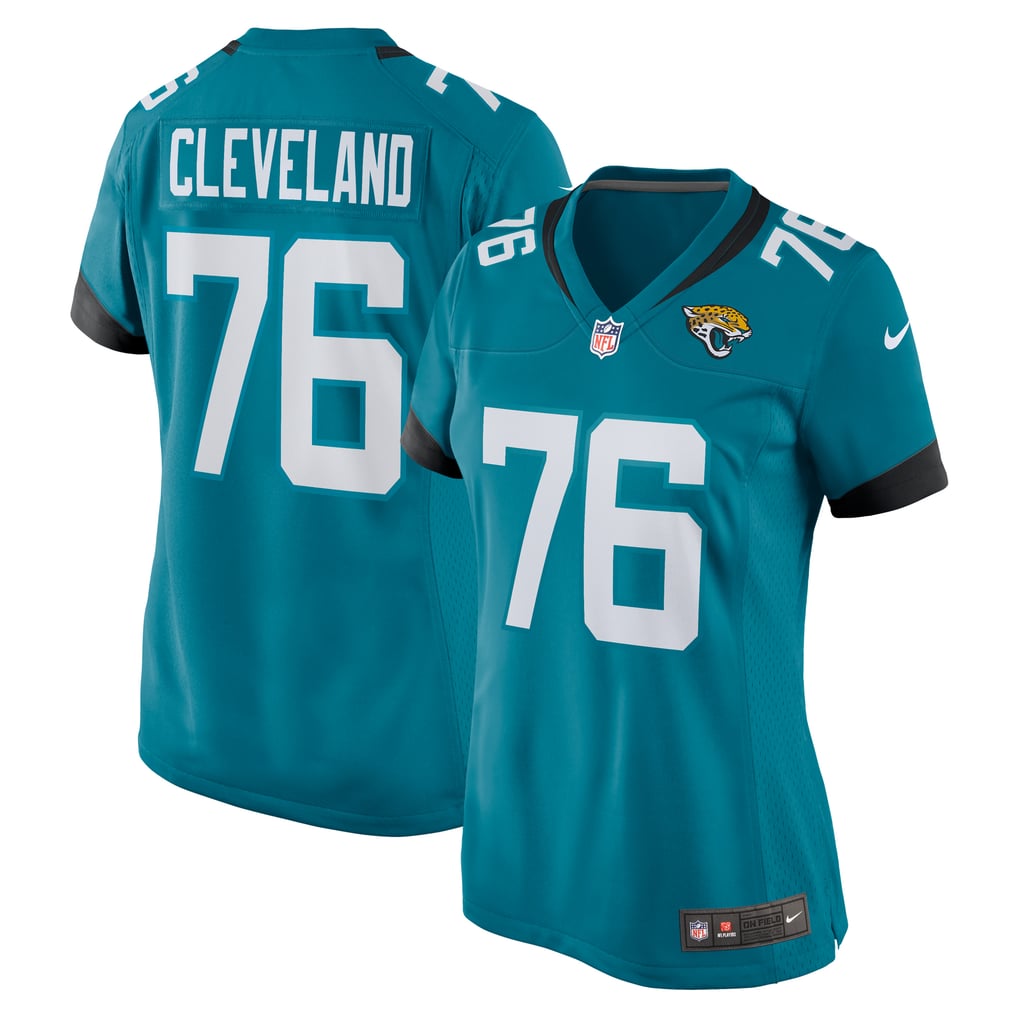 Women's Jacksonville Jaguars Ezra Cleveland Teal Game Jersey